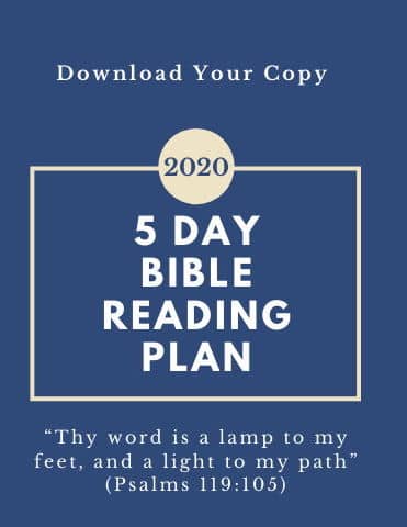 5 Day Bible Reading Plan